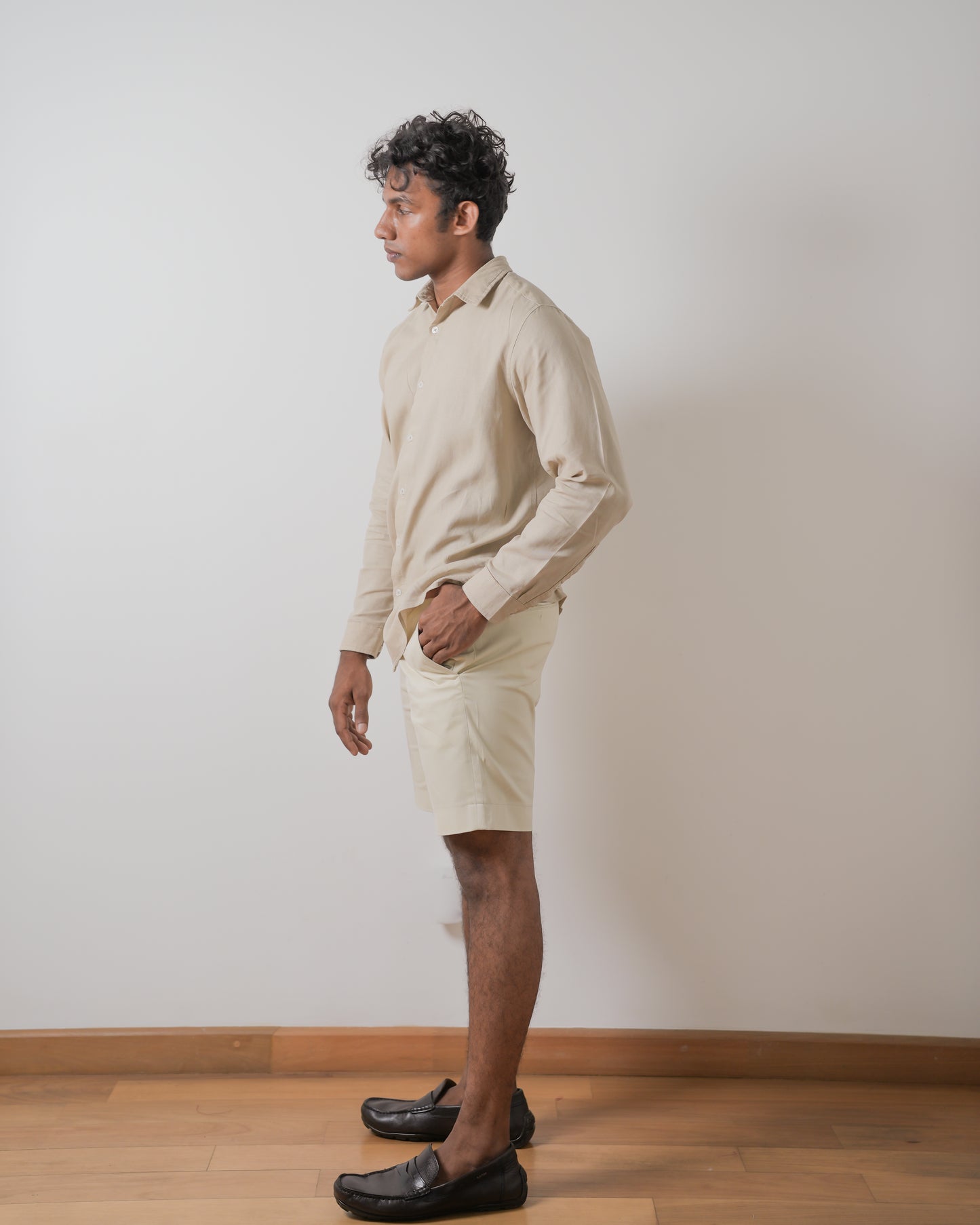 Beige Kennedy long sleeve shirt