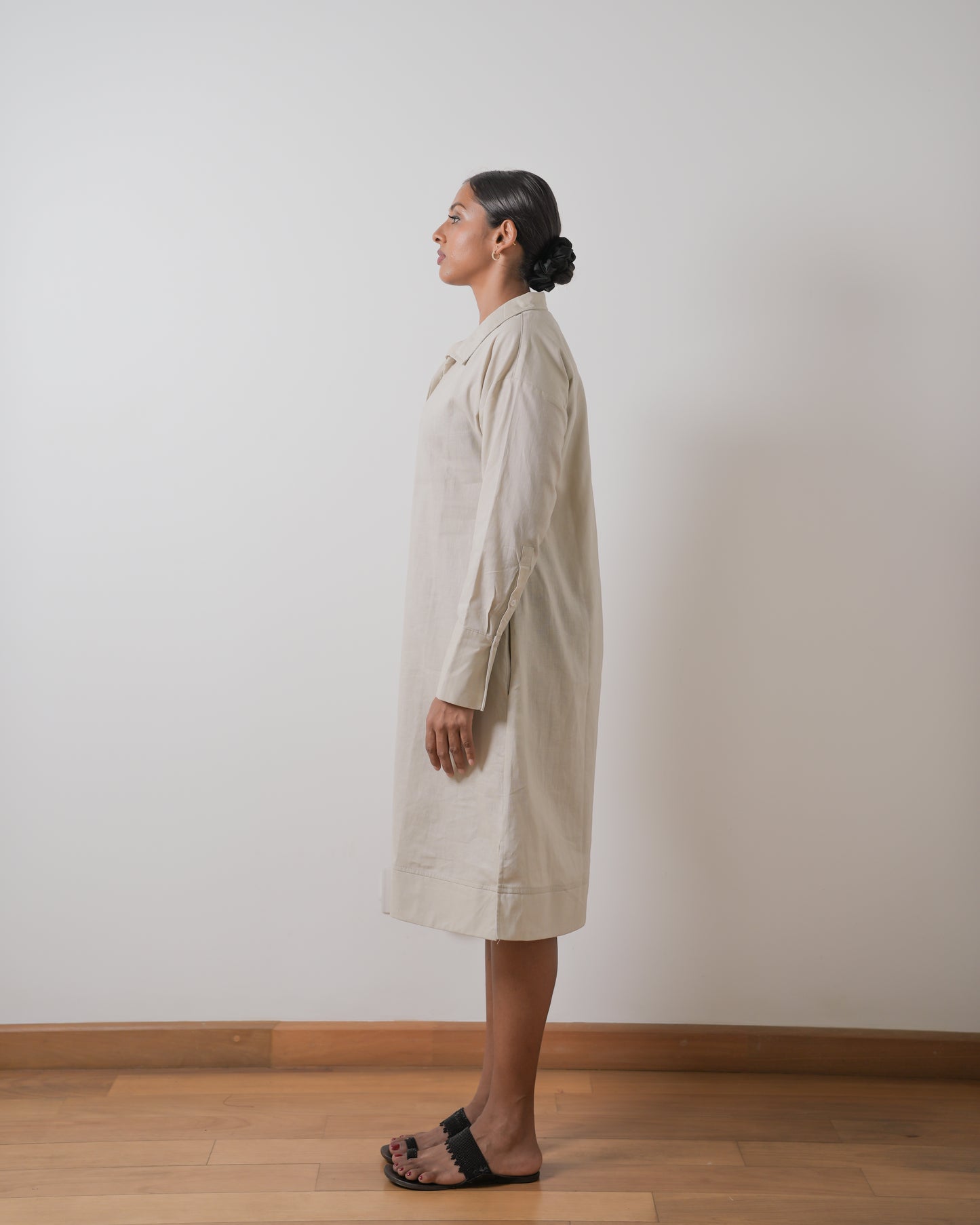 Isla linen shirt dress