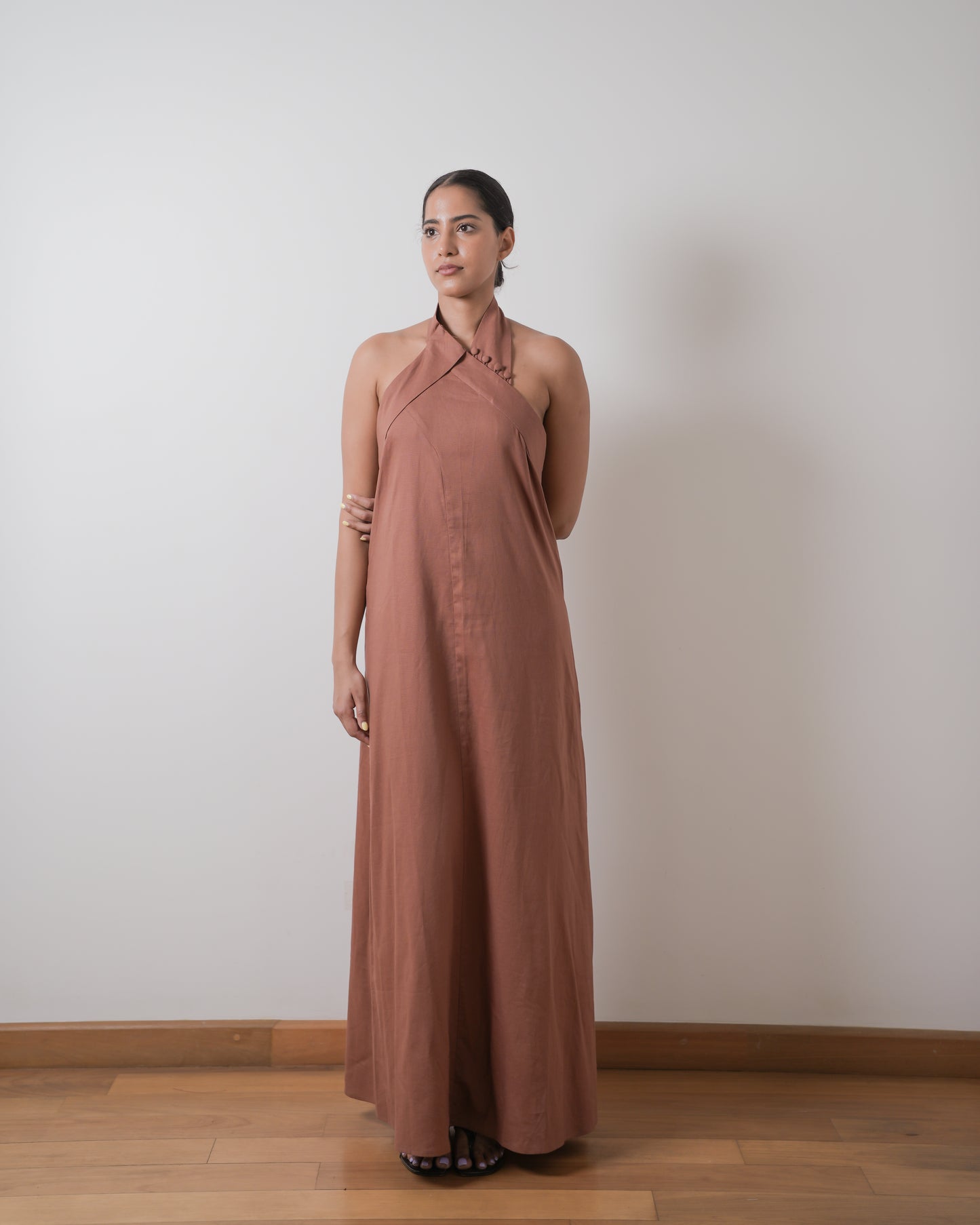 Paloma linen midi dress
