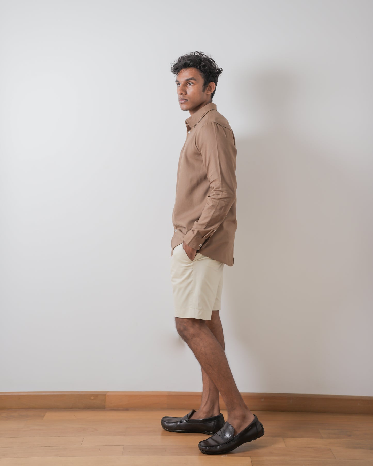 Mocha Kennedy long sleeve shirt