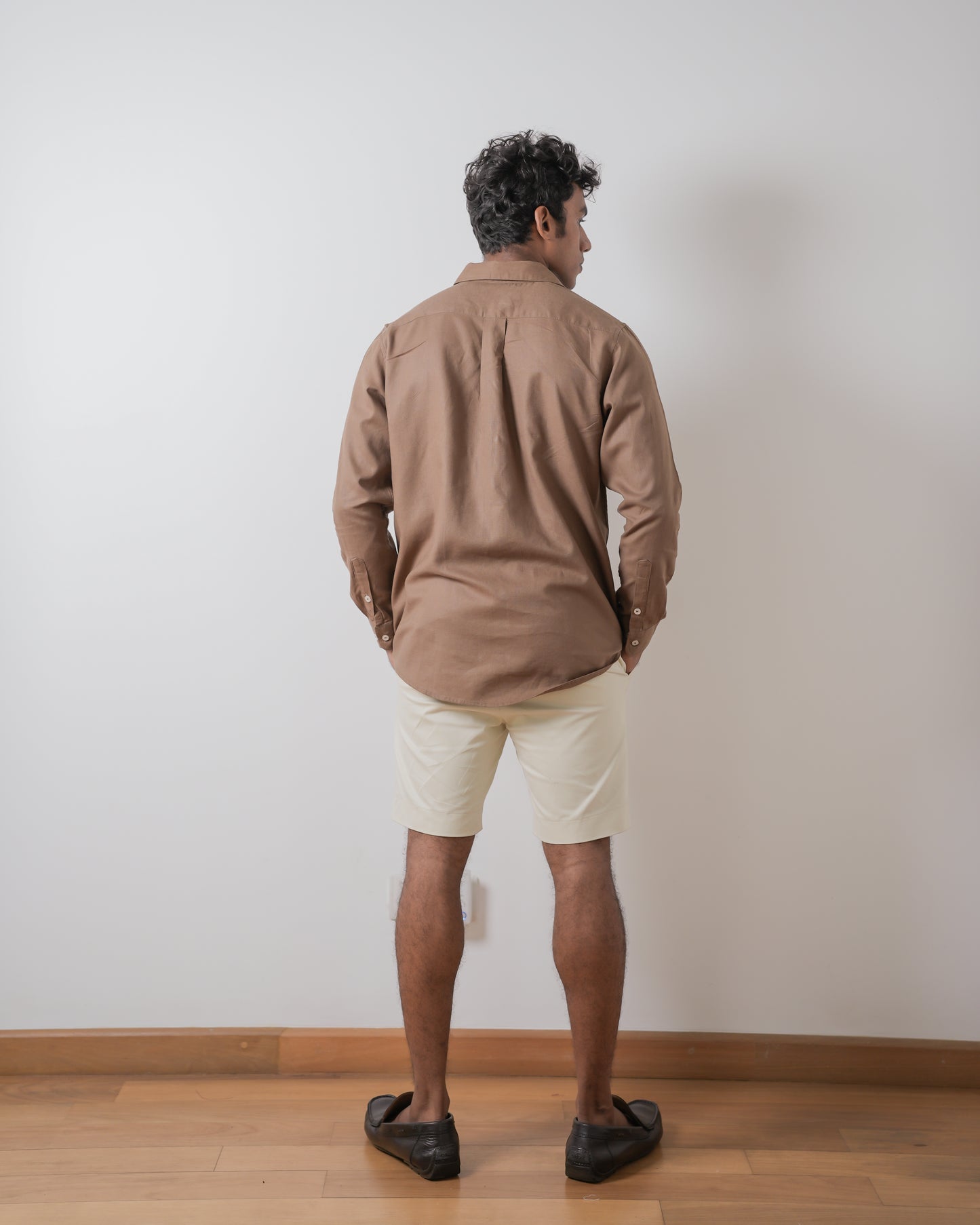 Mocha Kennedy long sleeve shirt