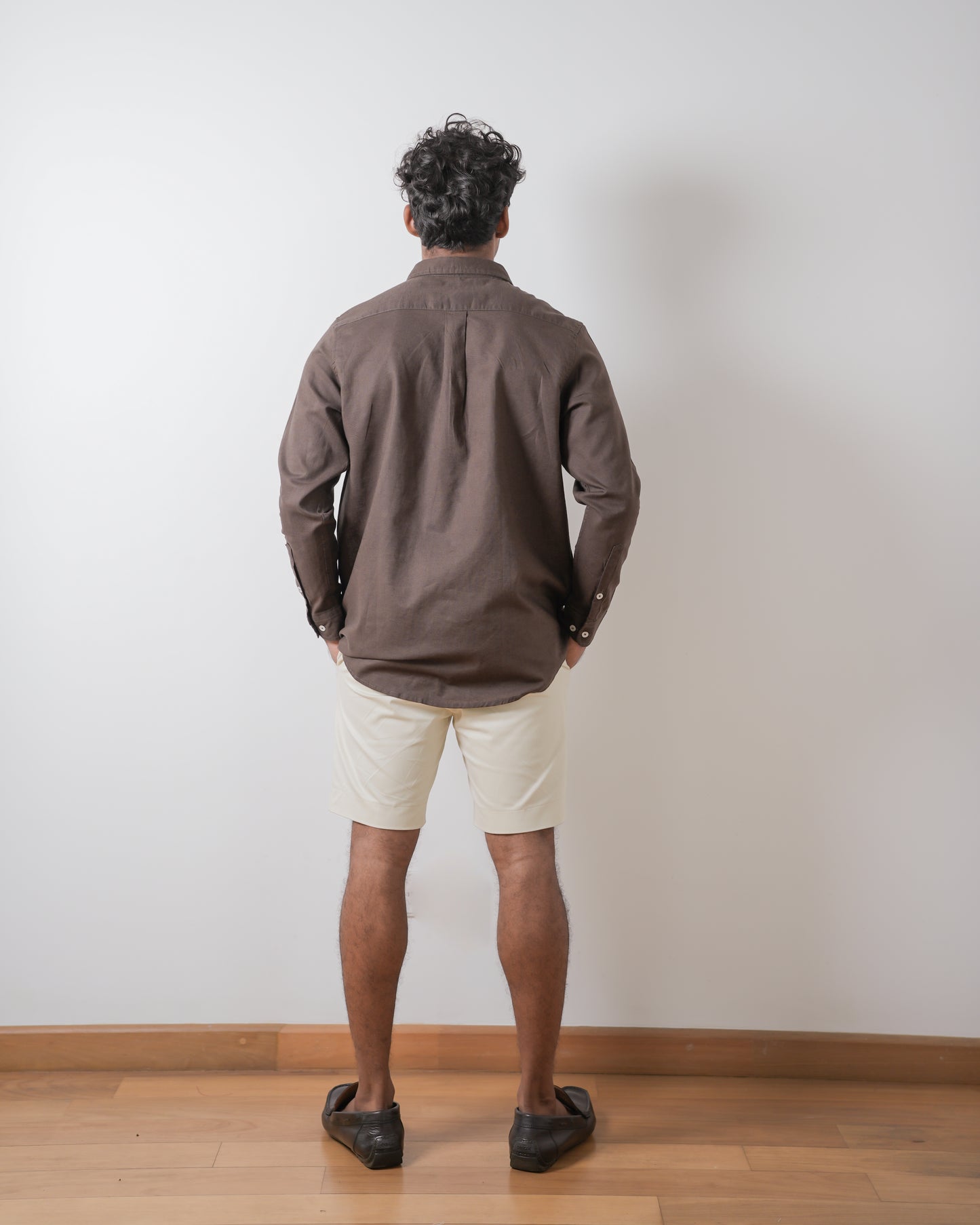 Brown Kennedy long sleeve shirt