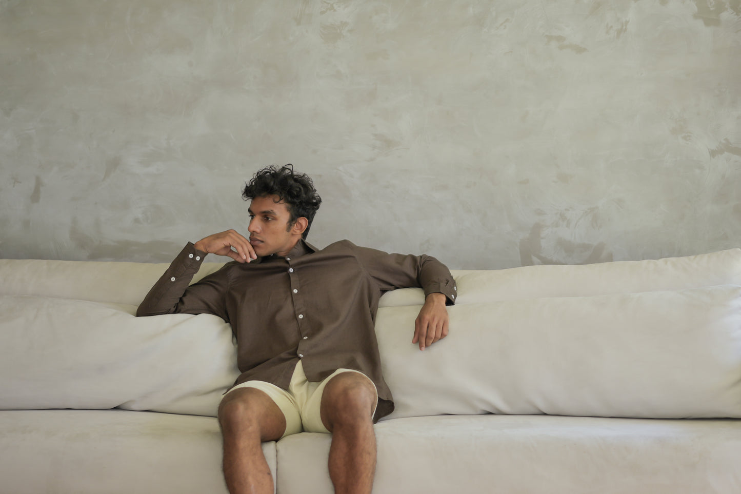 Brown Kennedy long sleeve shirt