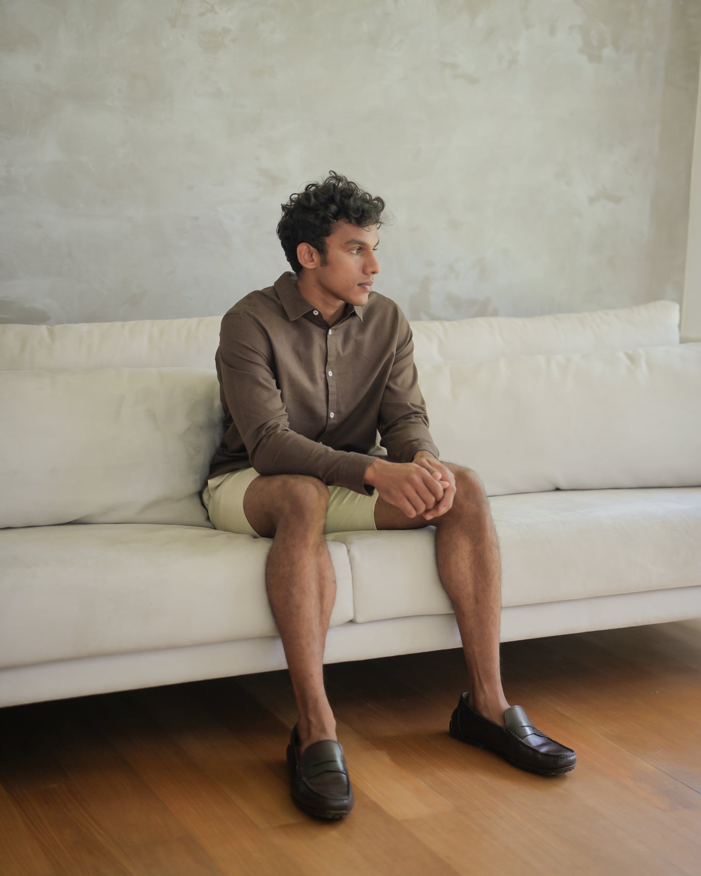 Brown Kennedy long sleeve shirt