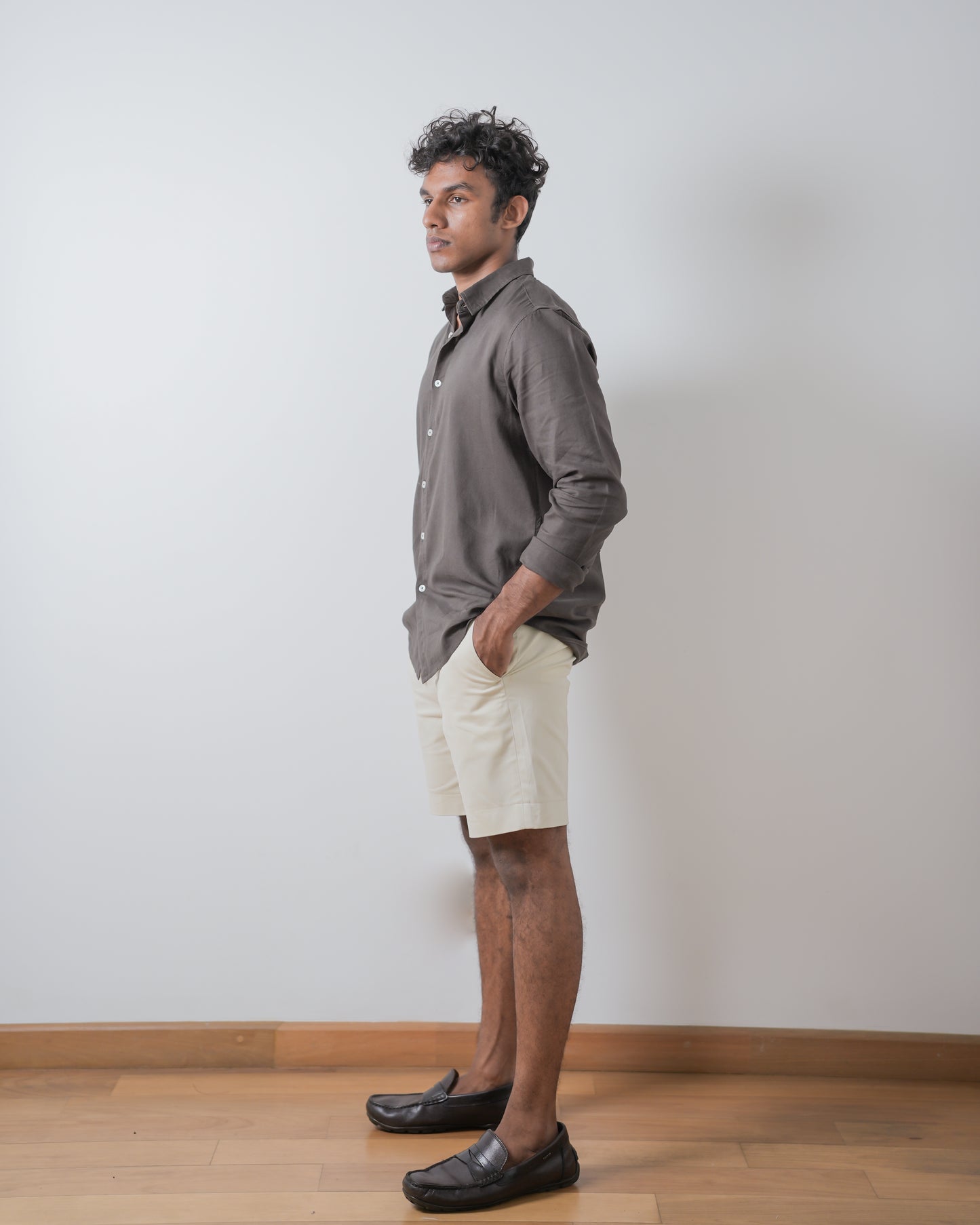 Charcoal Kennedy long sleeve shirt