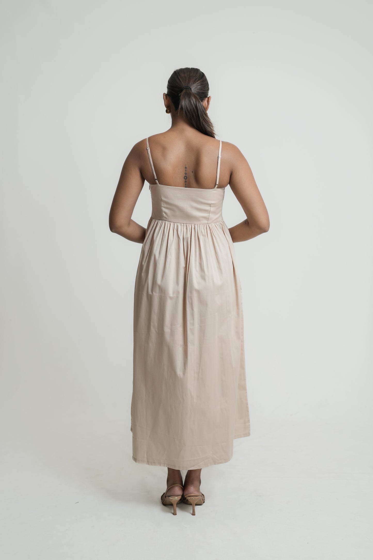 Rosmead pintuck midi dress