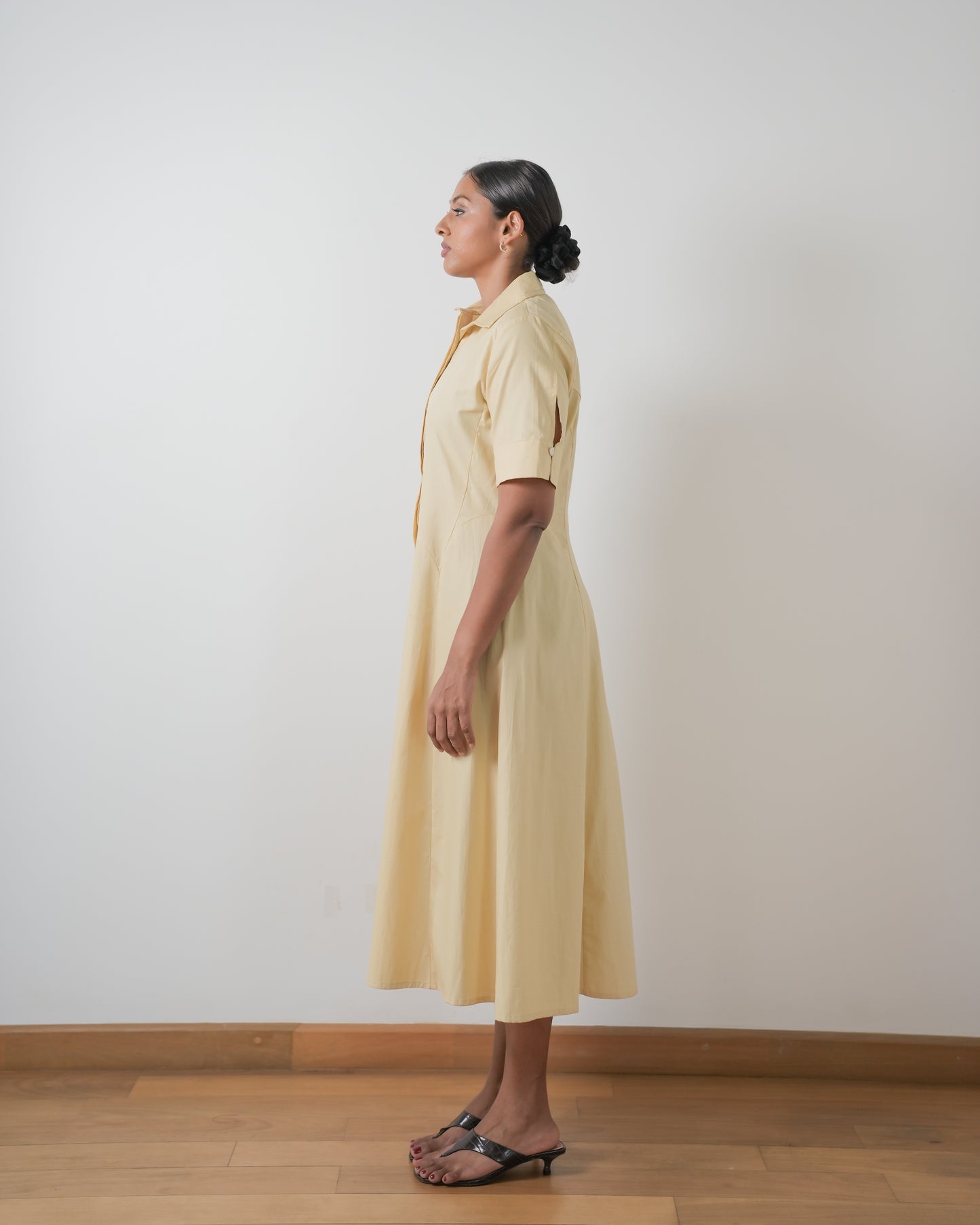 Amelia cotton shirt dress