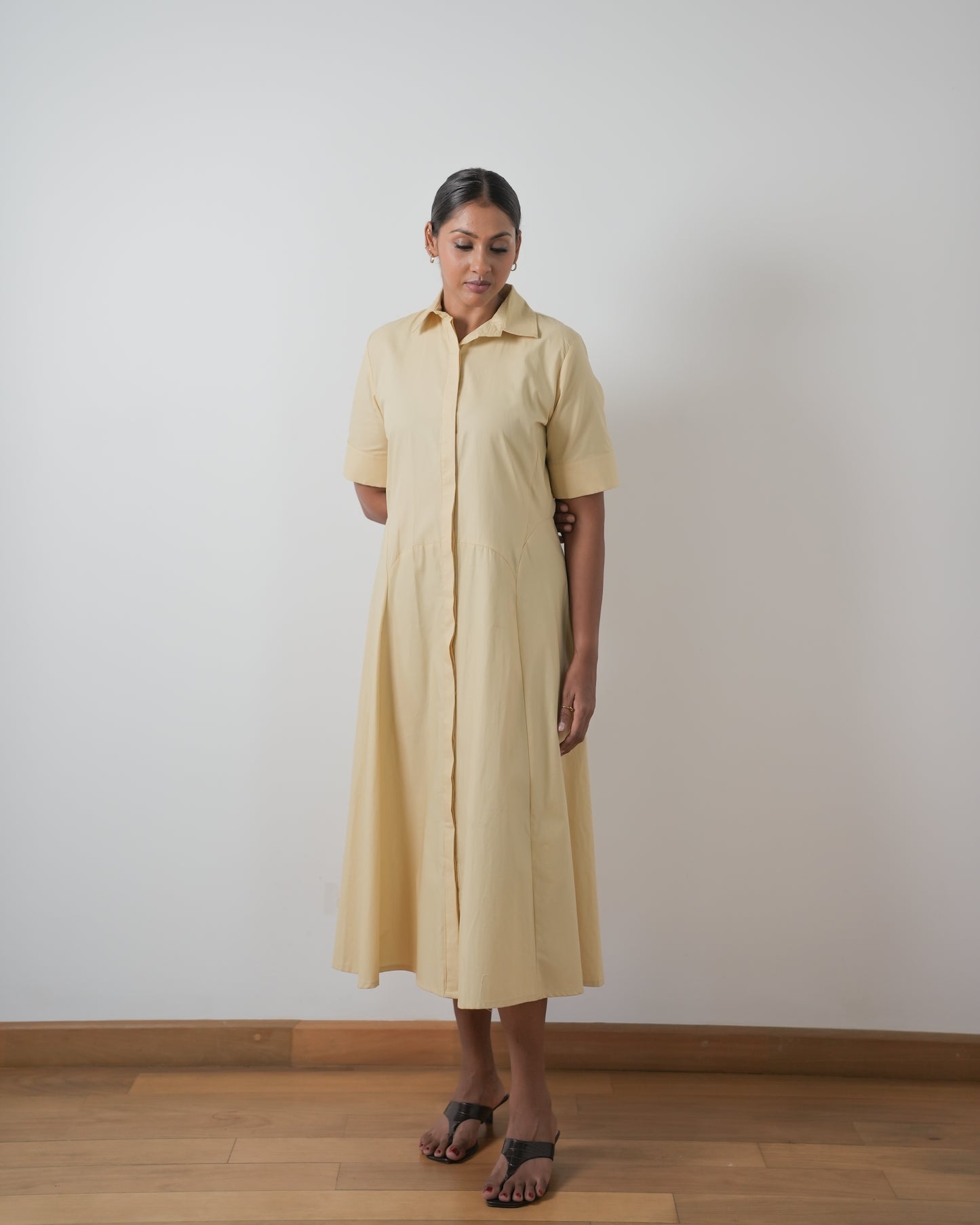 Amelia cotton shirt dress