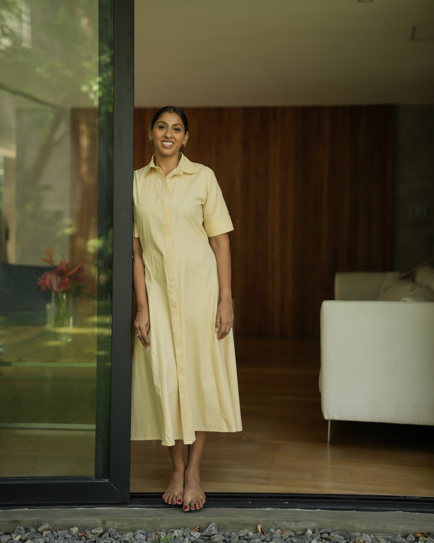 Amelia cotton shirt dress