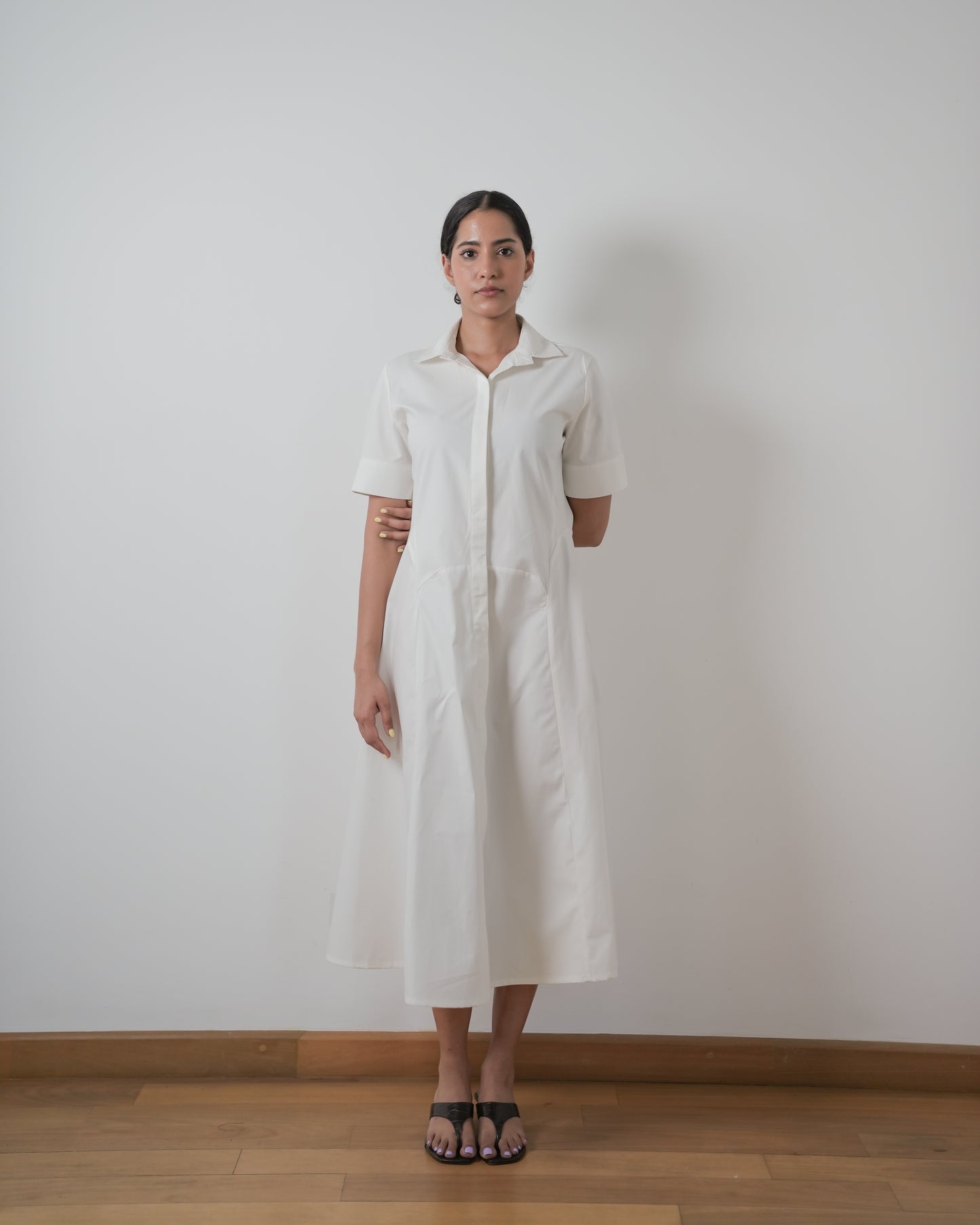 Amelia cotton shirt dress