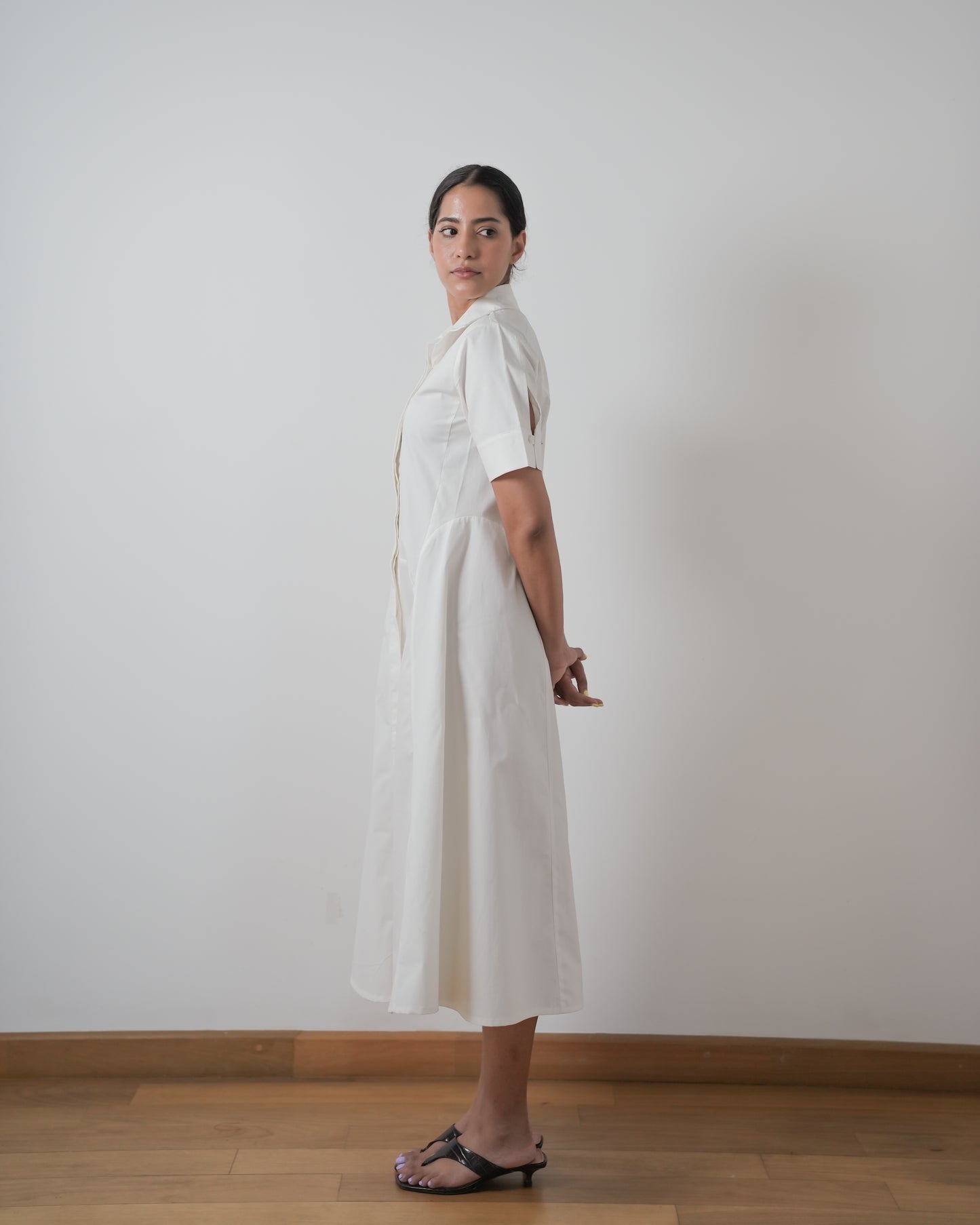 Amelia cotton shirt dress