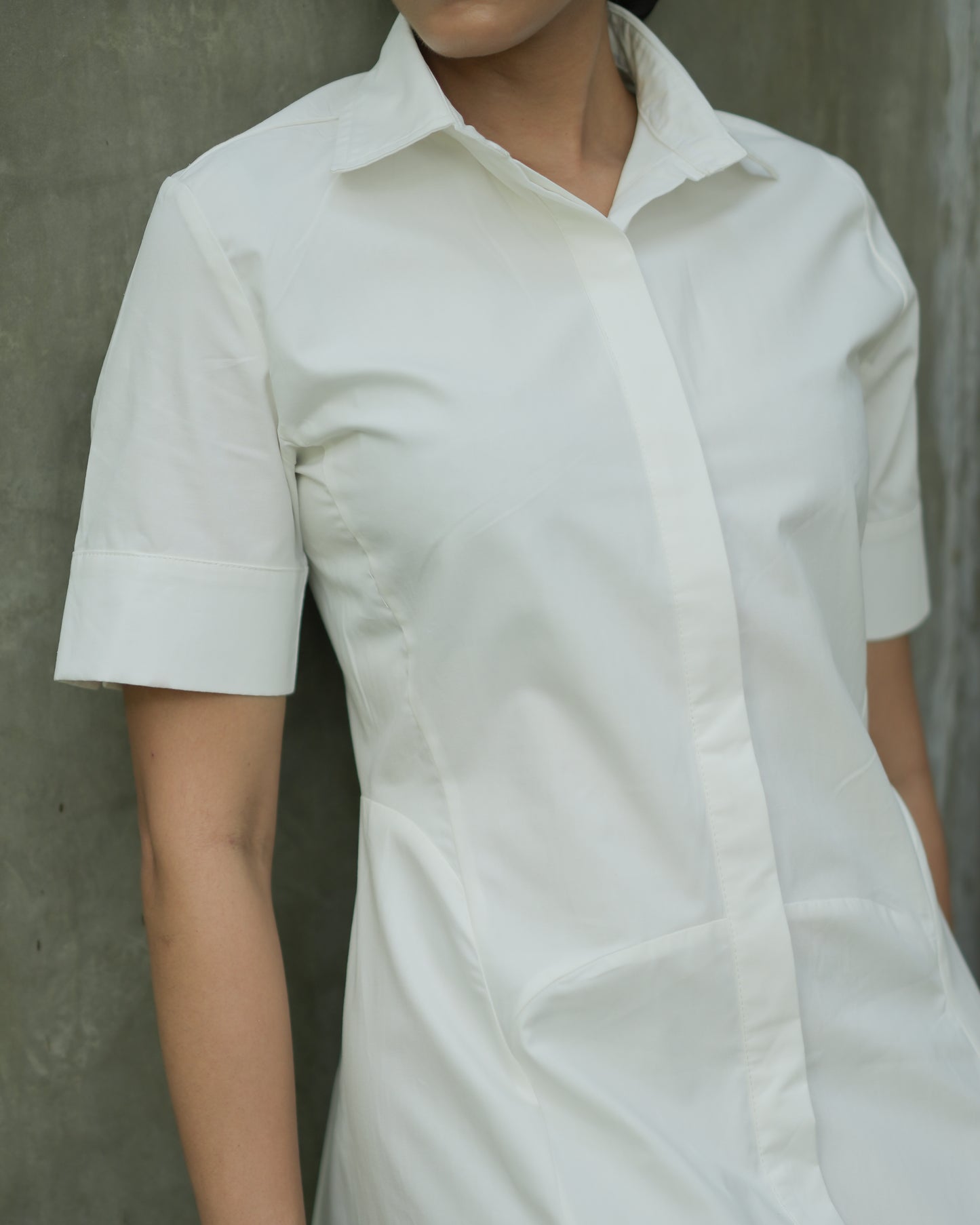 Amelia cotton shirt dress