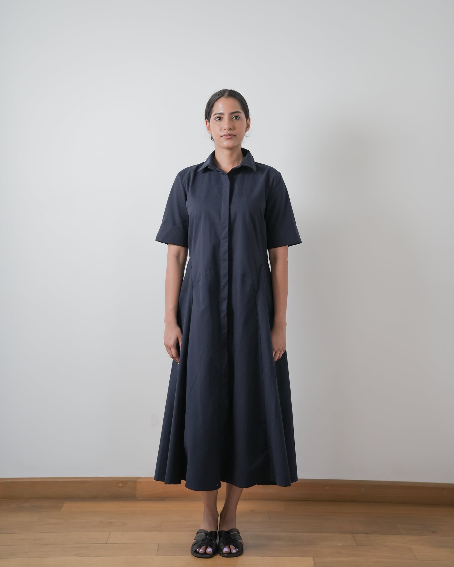 Amelia cotton shirt dress