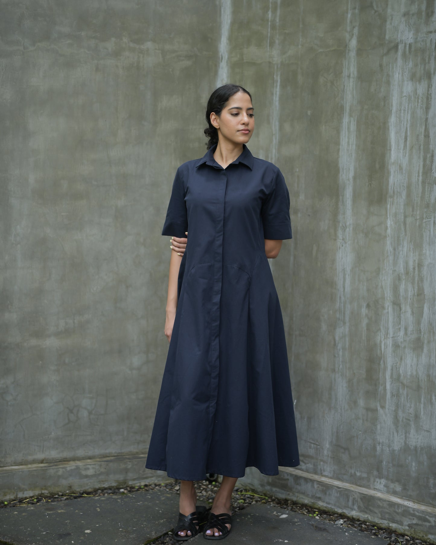 Amelia cotton shirt dress