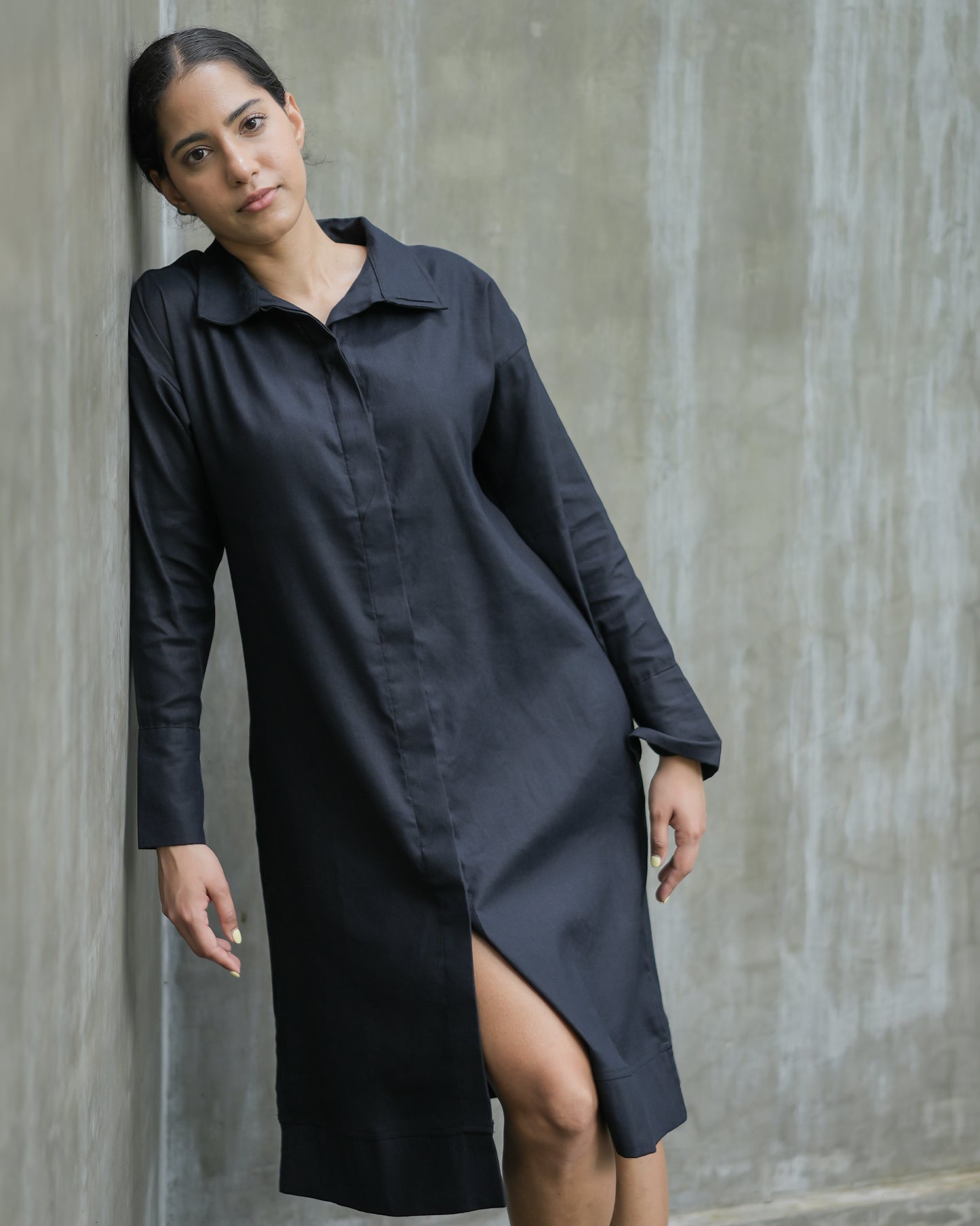 Isla linen shirt dress
