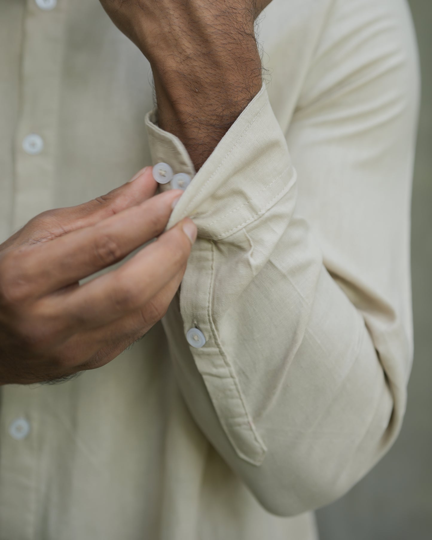 Beige Kennedy long sleeve shirt