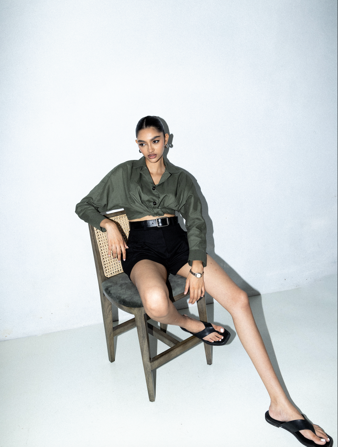 Shynnen cropped shirt