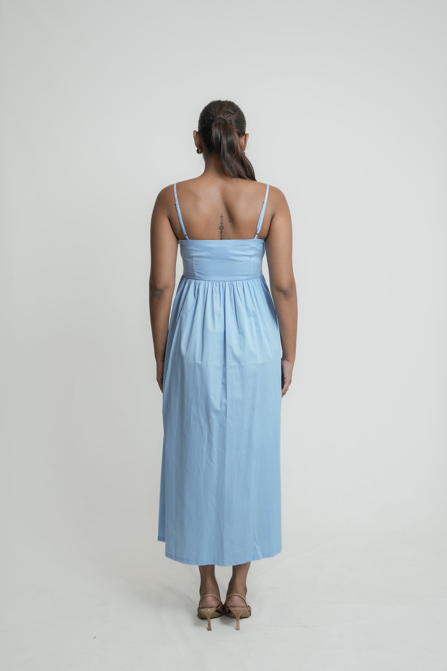 Rosmead pintuck midi dress