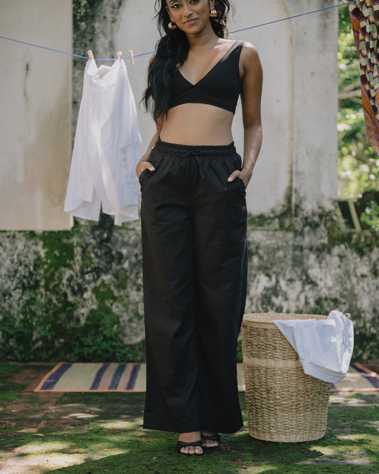 Jane elastic waist pant