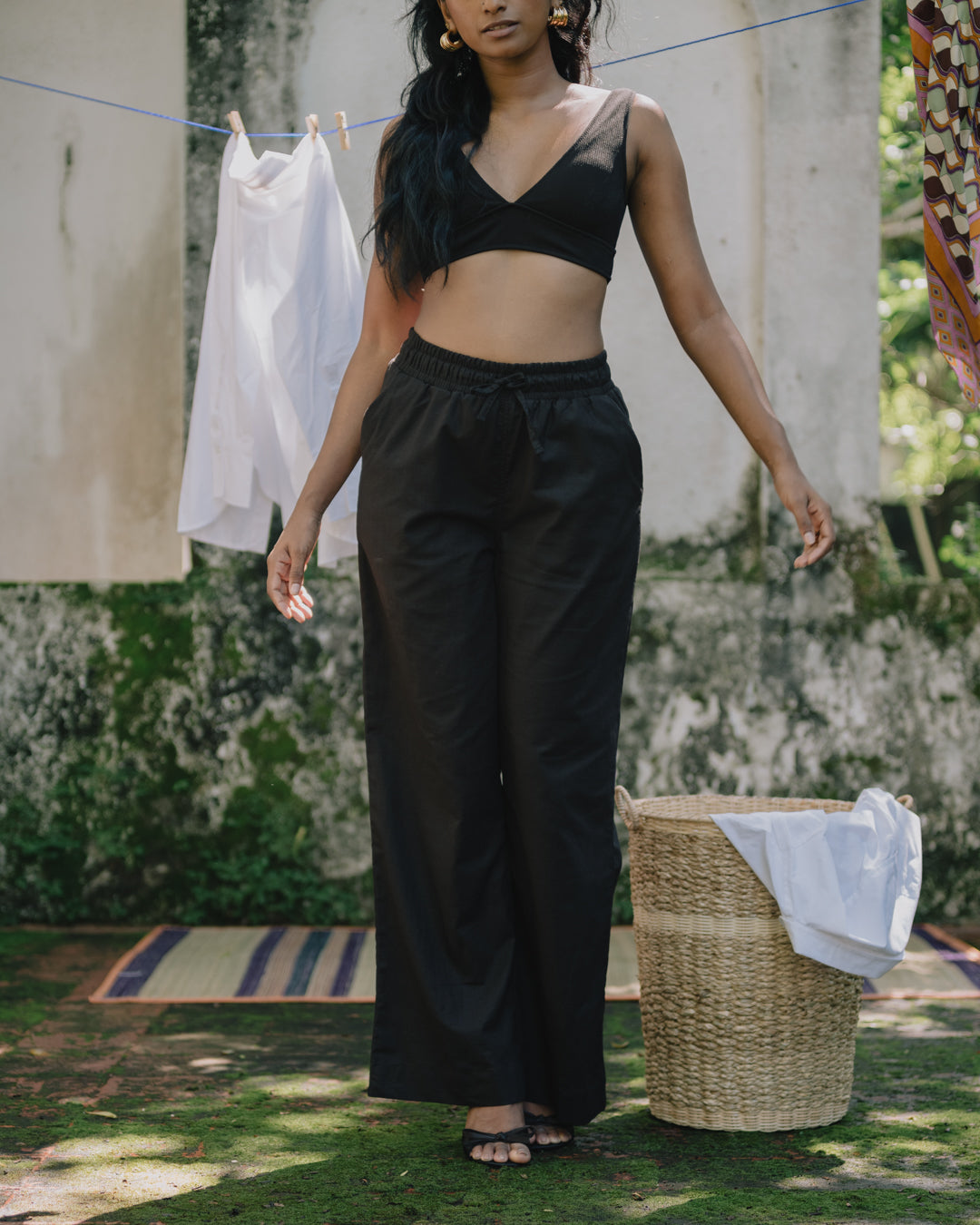 Jane elastic waist pant