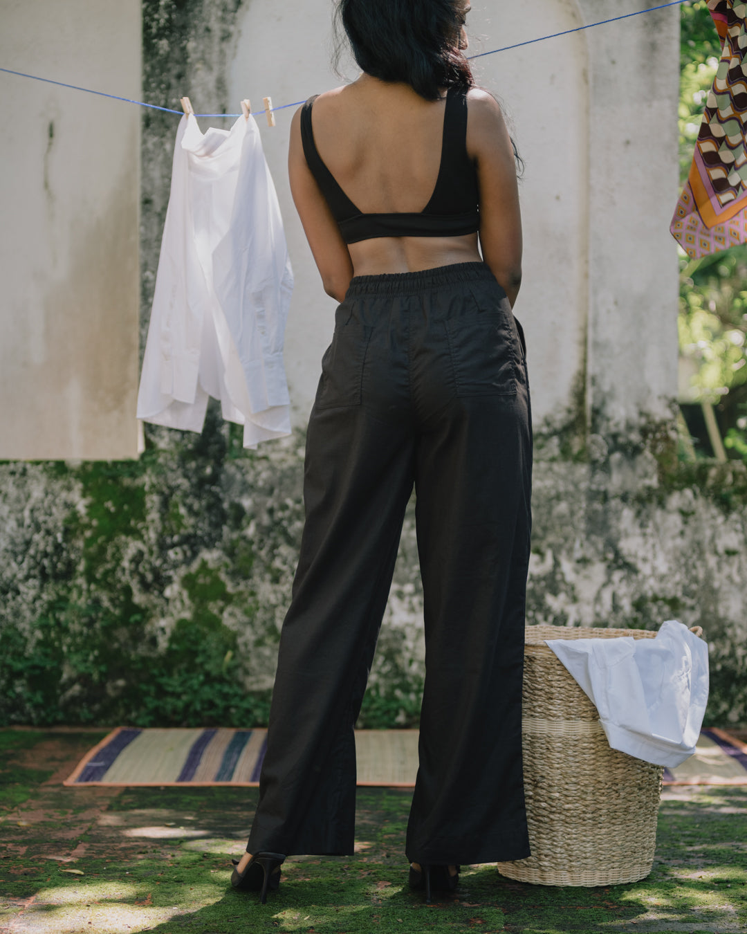 Jane elastic waist pant