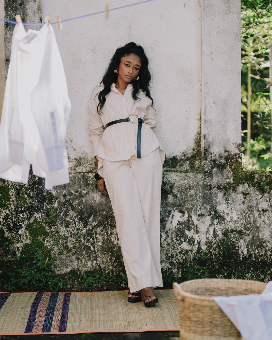 Jane elastic waist pant