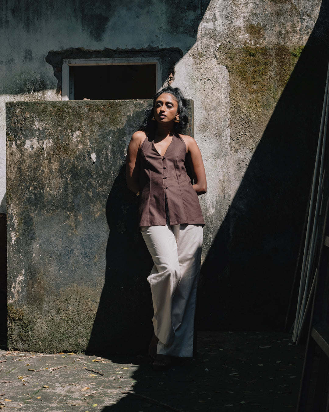 Jane elastic waist pant